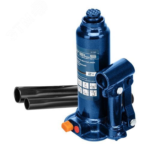 Изображение товара Домкрат гидравлический бутылочный, 2 т, h подъема 178-338 мм (шт)