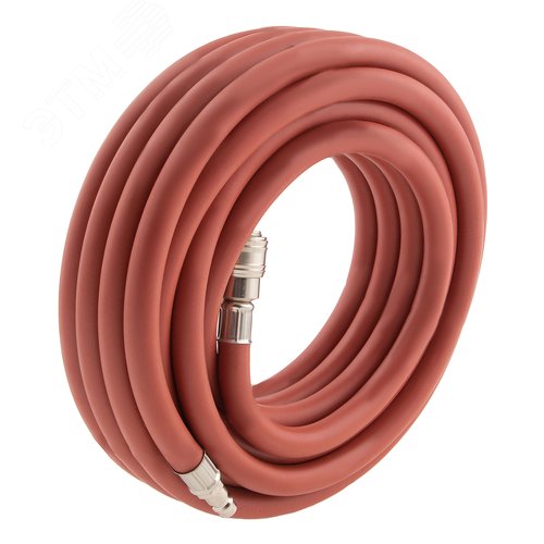 Изображение товара Шланг пневматический резиновый, 10x16мм, 24 бар, армированный, быстросъем, 10м (шт)