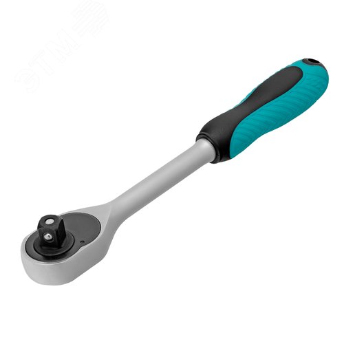 Ключ-трещотка 1/2', CrV, 72 зуба, с быстрым сбросом, матовый хром - фото 2