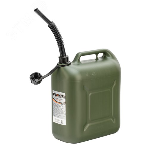 Изображение товара Канистра для ГСМ вертикальная, 20 л., пластиковая, усиленная (шт)