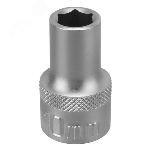 Изображение товара Головка торцевая, 10 мм, 6-гранная, CrV, под квадрат 1/2' (шт)