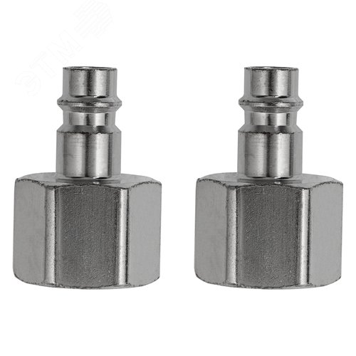 Изображение товара Ниппель универсальный быстросъемный (папа), внутренняя резьба 1/2, 2 шт. (уп)