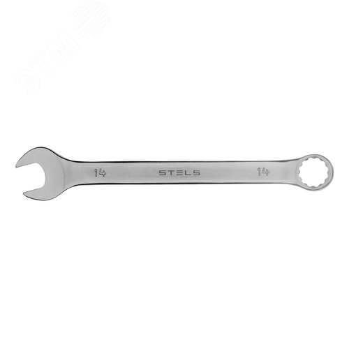 Ключ комбинированный, 14 мм, CrV, матовый хром - фото 2