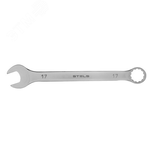 Ключ комбинированный, 17 мм, CrV, матовый хром - фото 2