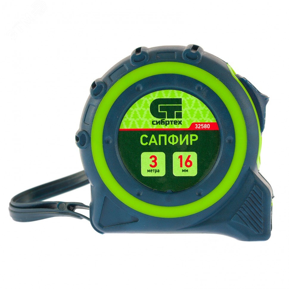 Изображение товара Рулетка Сапфир, двухкомпонентный корпус, 3 м х 16 мм (шт)