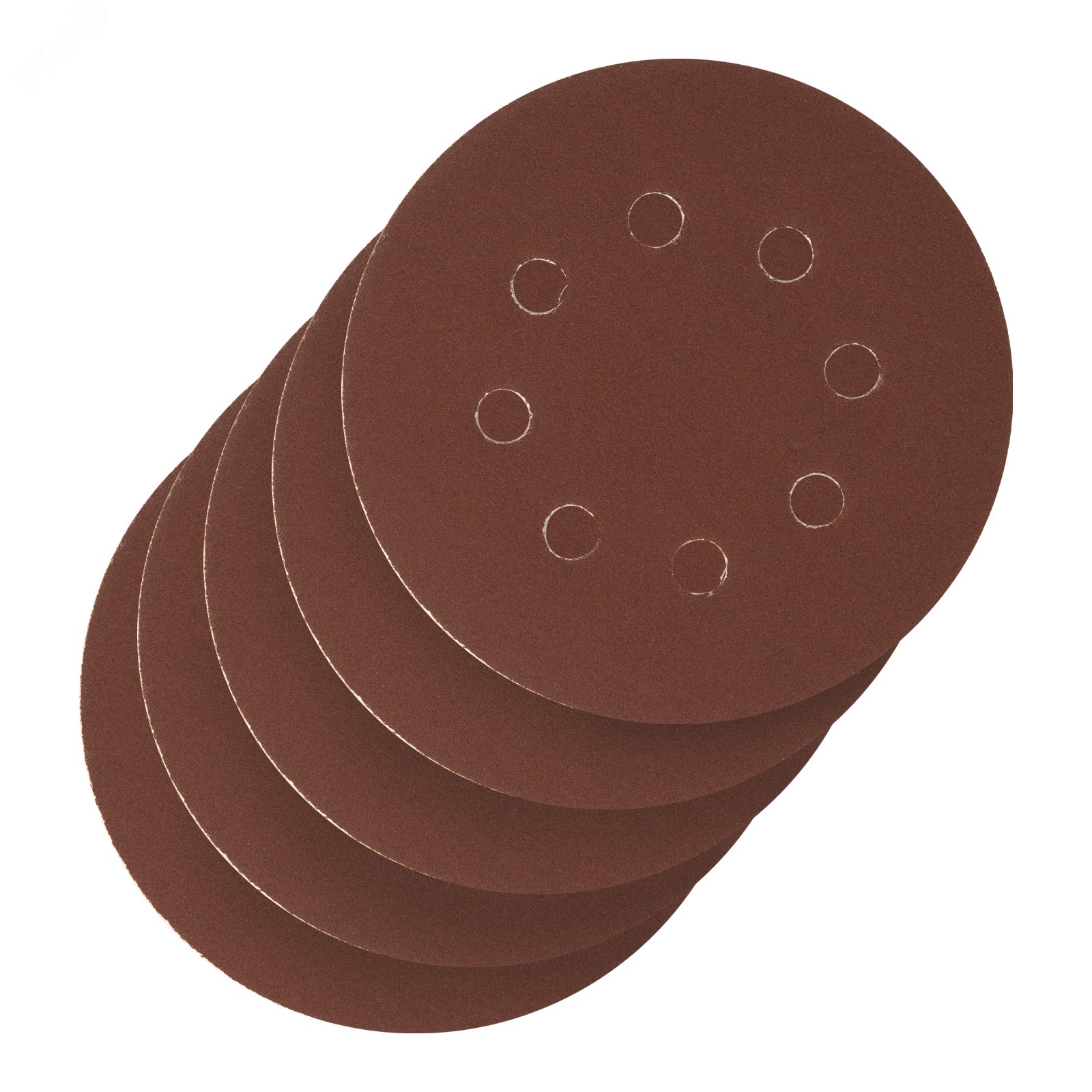 Изображение товара Круг абразивный на ворсовой подложке Сибртех Р240 125 мм 5 шт