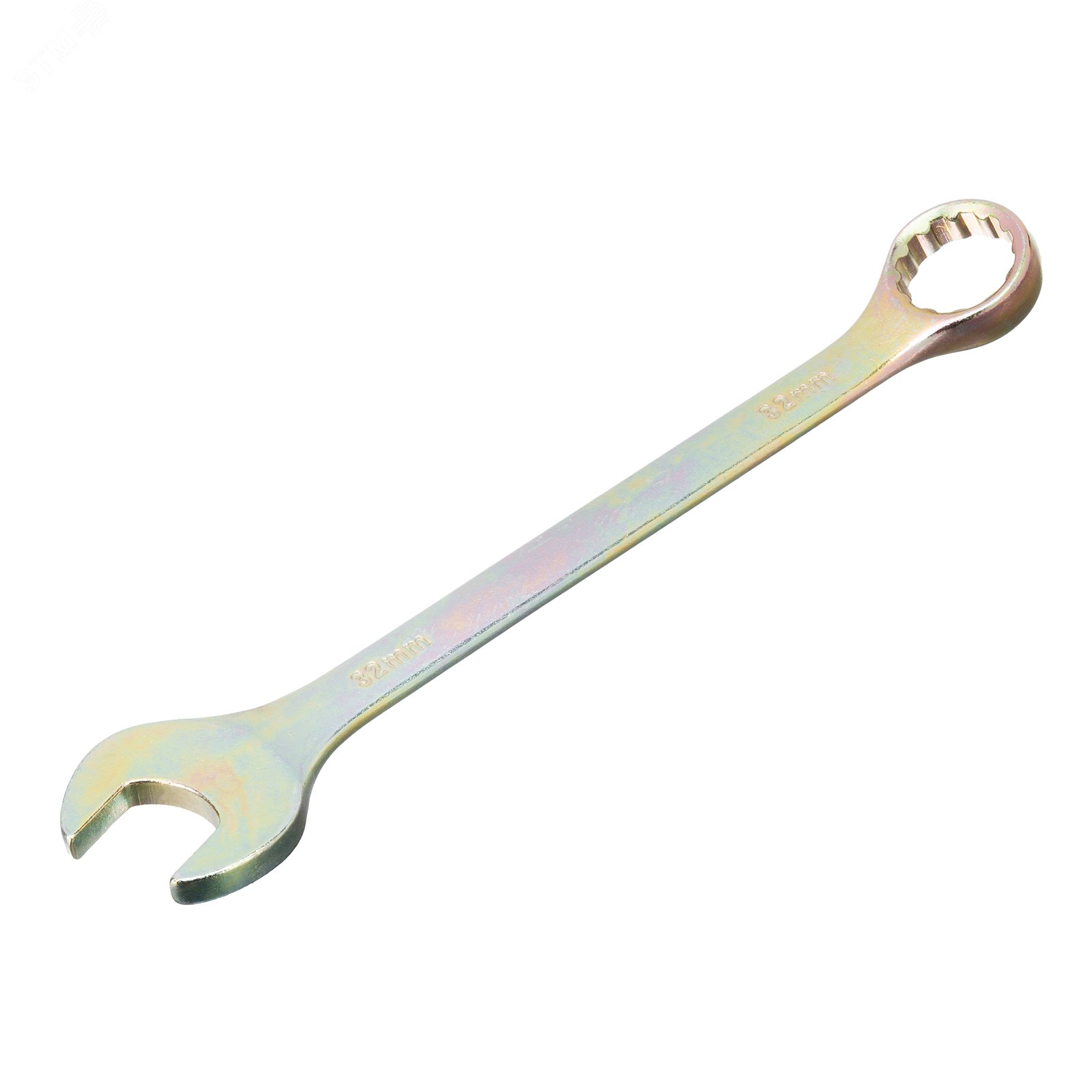 Изображение товара Комбинированный ключ Сибртех 14989 32 мм желтый цинк для монтажных работ