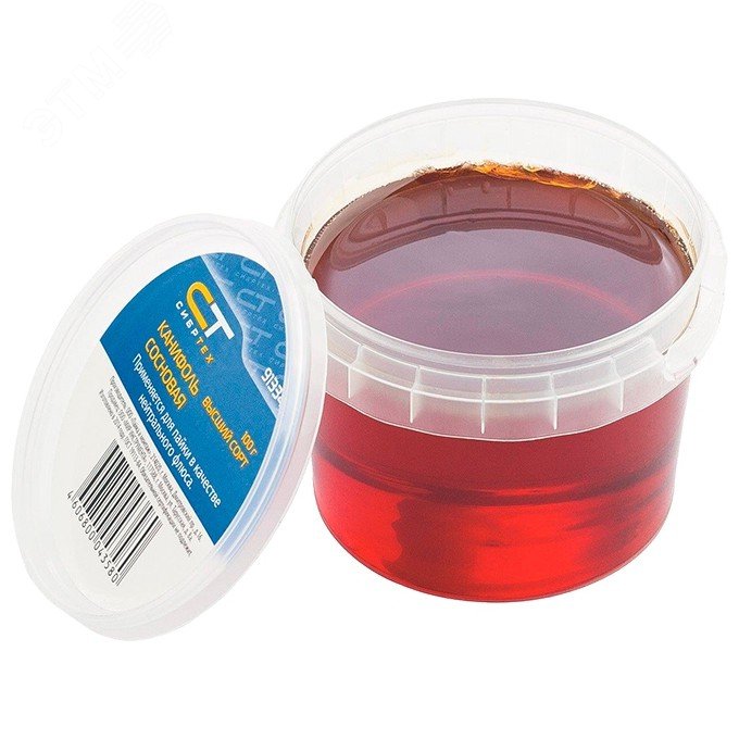 Изображение товара Канифоль сосновая, банка 100 г., ГОСТ 19113-85 (шт)