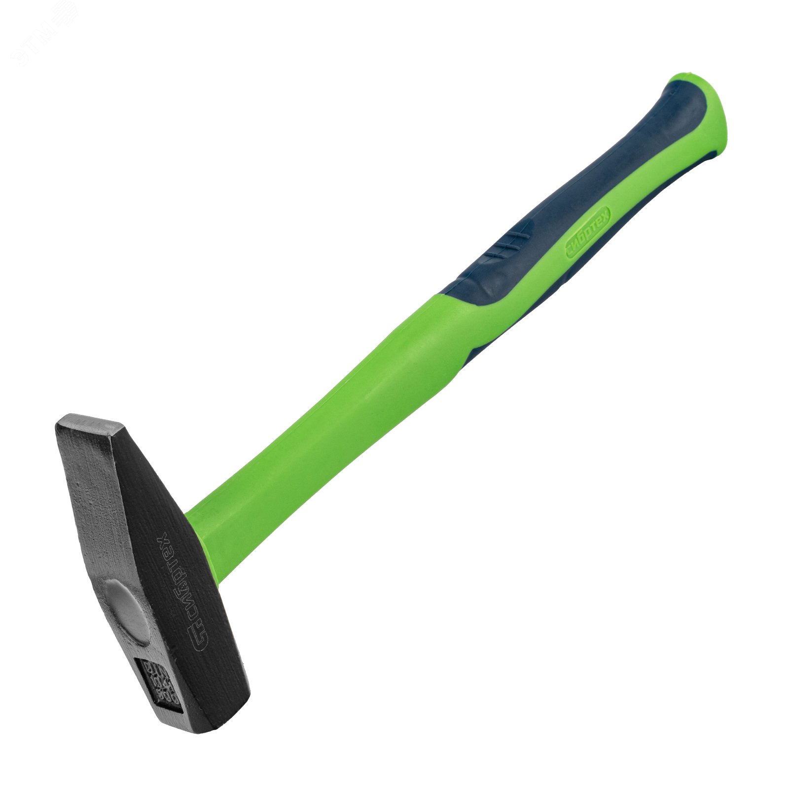 Изображение товара Молоток слесарный, 500 г, фибергласовая обрезиненная рукоятка (шт)