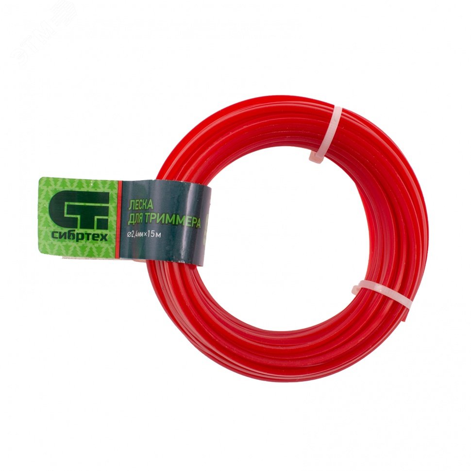 Изображение товара Треугольная леска для триммера 2,4 мм 15 м Сибртех России
