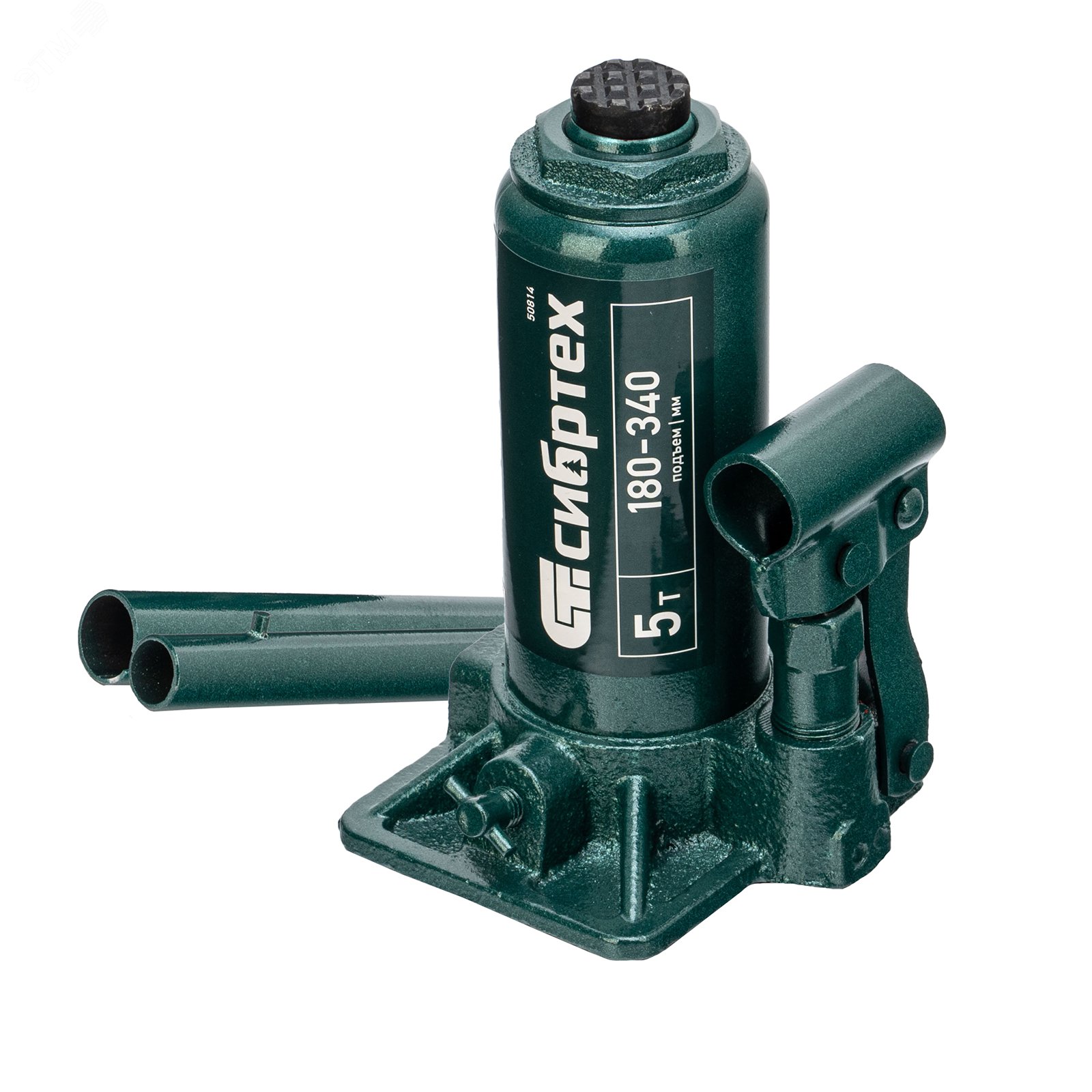 Изображение товара Домкрат гидравлический бутылочный, 5 т, 180-340 мм, в пласт. кейсе (шт)