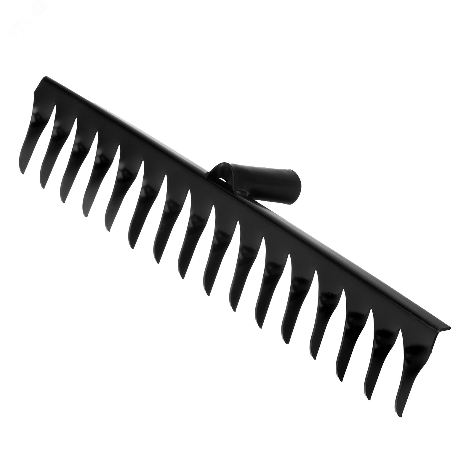 Изображение товара Стальные грабли с 16 витлыми зубьями без черенка надежный инструмент для сада