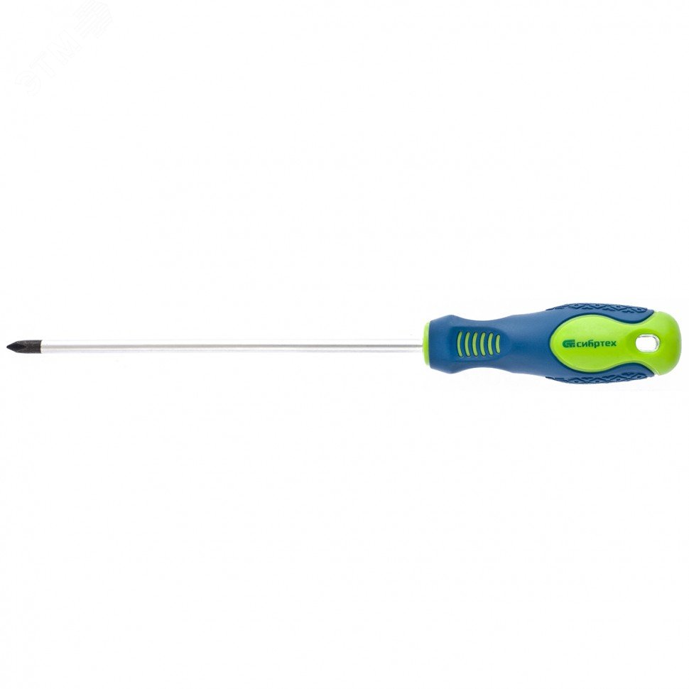 Изображение товара Отвертка Сибртех 11843 PH1 150 мм с двухкомпонентной рукояткой