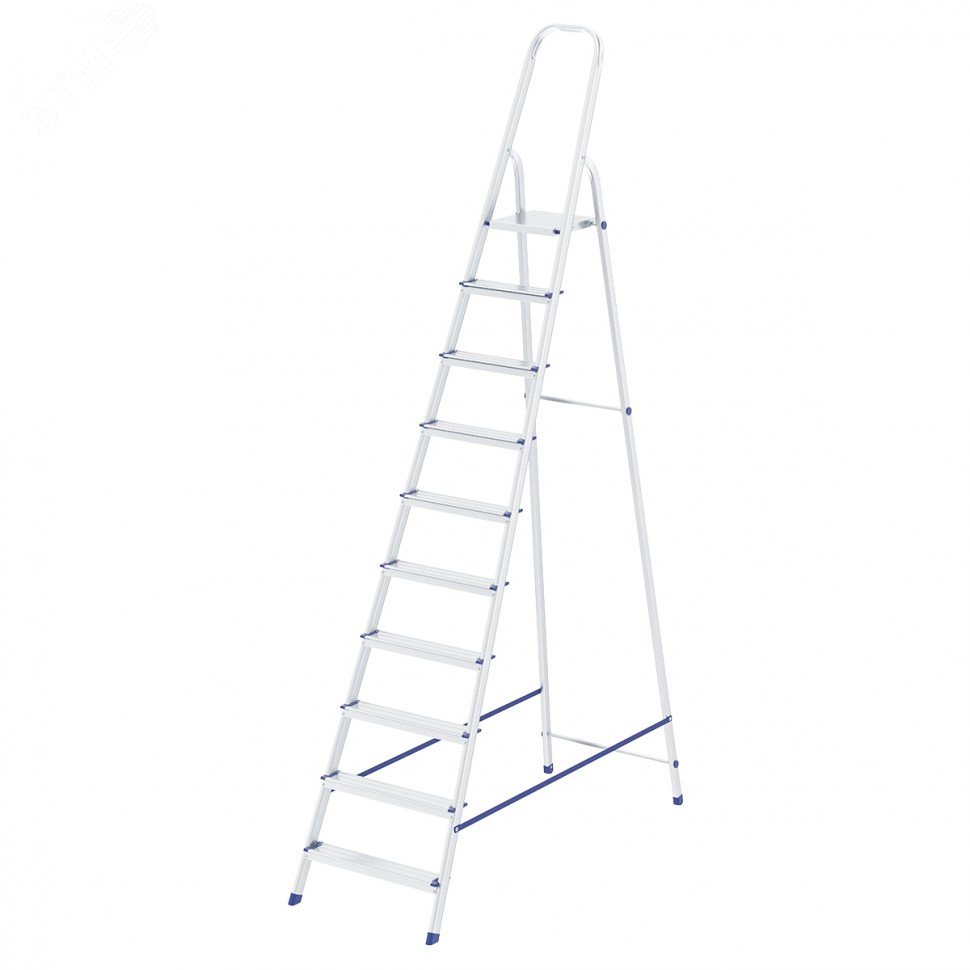Изображение товара Стремянка, 10 ступеней, алюминиевая, Россия (шт)