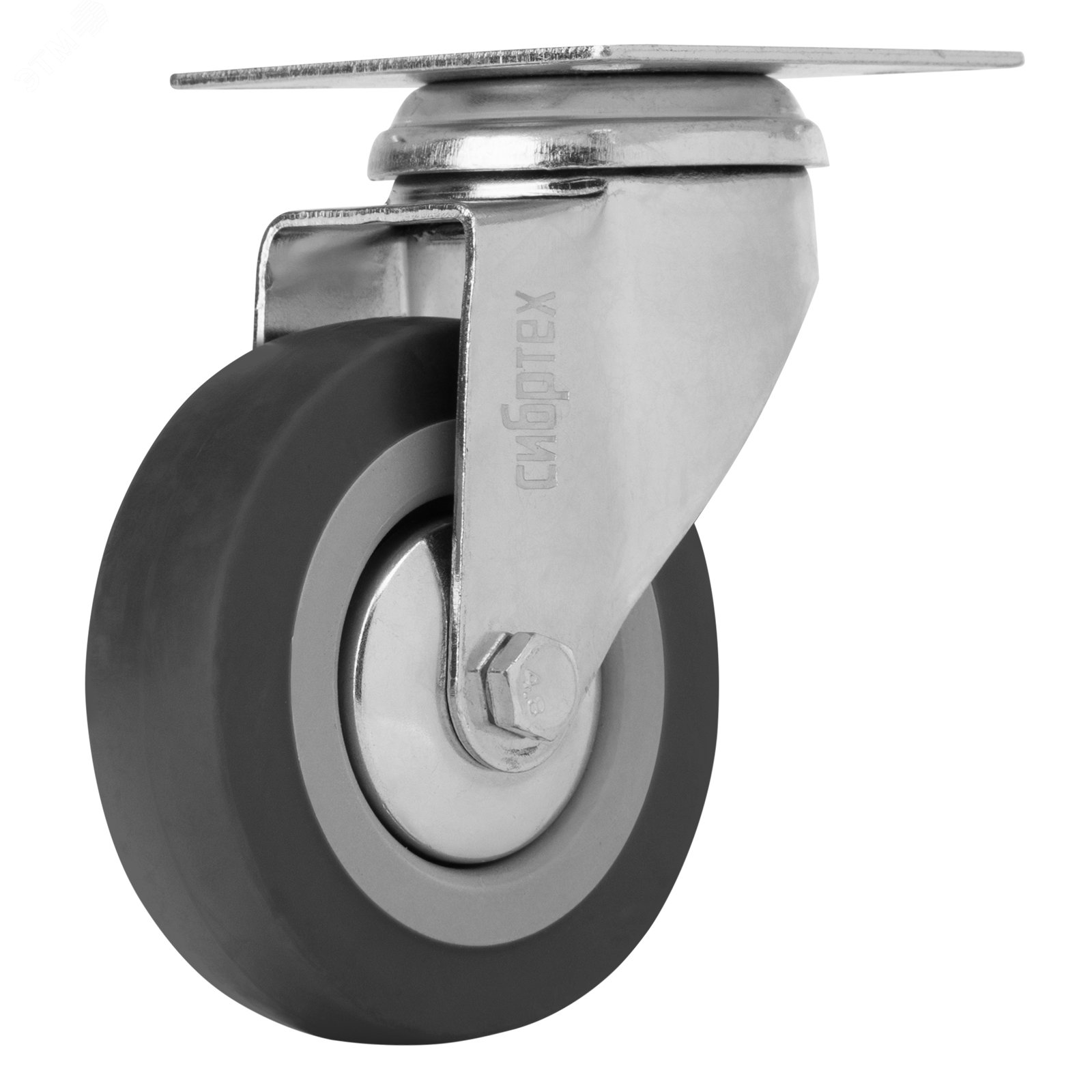 Изображение товара Поворотное колесо 75 мм платформенное для промышленных тележек