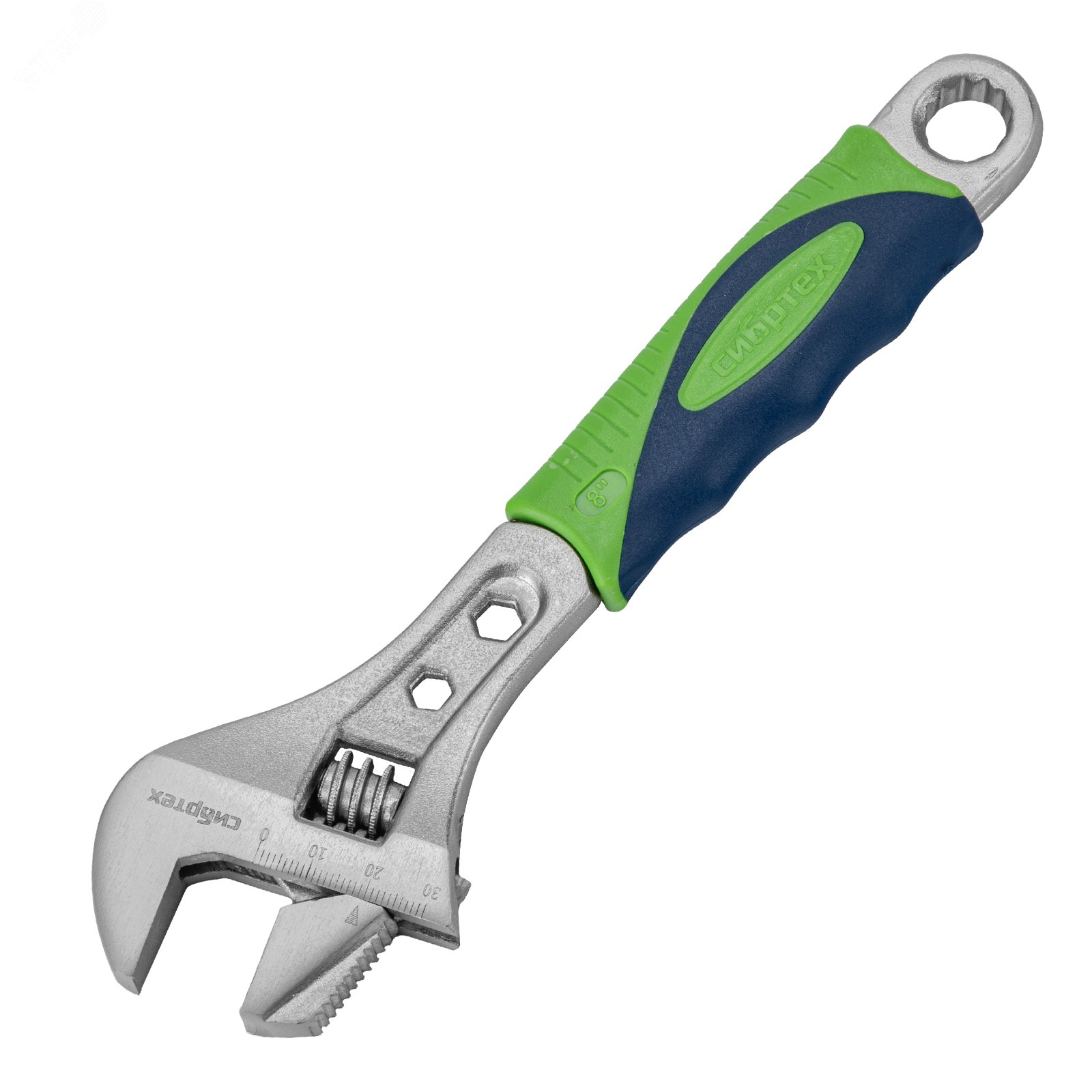 Изображение товара Ключ разводной, 200мм, переставная губка, 2-х комп.рукоятка (шт) Изображение товара Ключ разводной, 200мм, переставная губка, 2-х комп.рукоятка (шт)