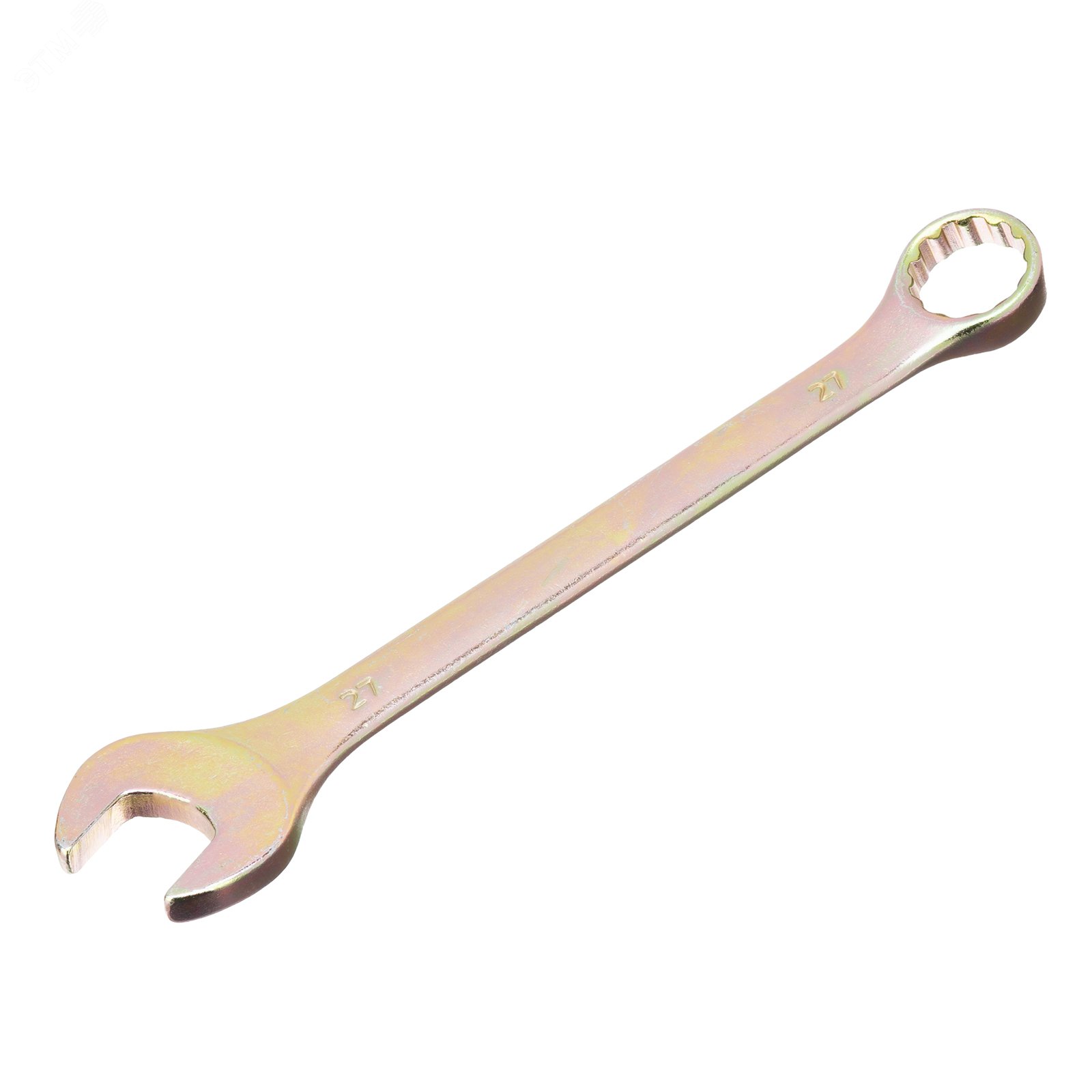 Изображение товара Ключ комбинированный, 27 мм, желтый цинк (шт)