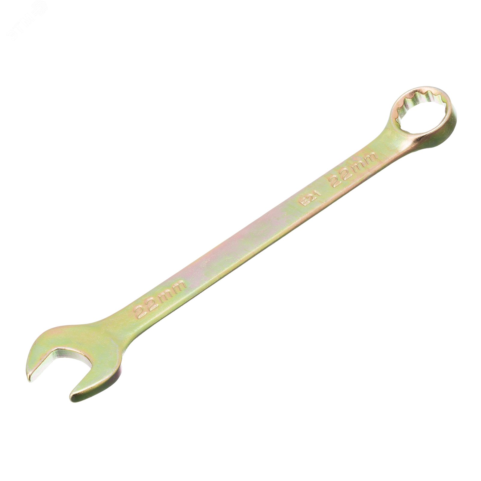 Изображение товара Ключ комбинированный, 22 мм, желтый цинк (шт)