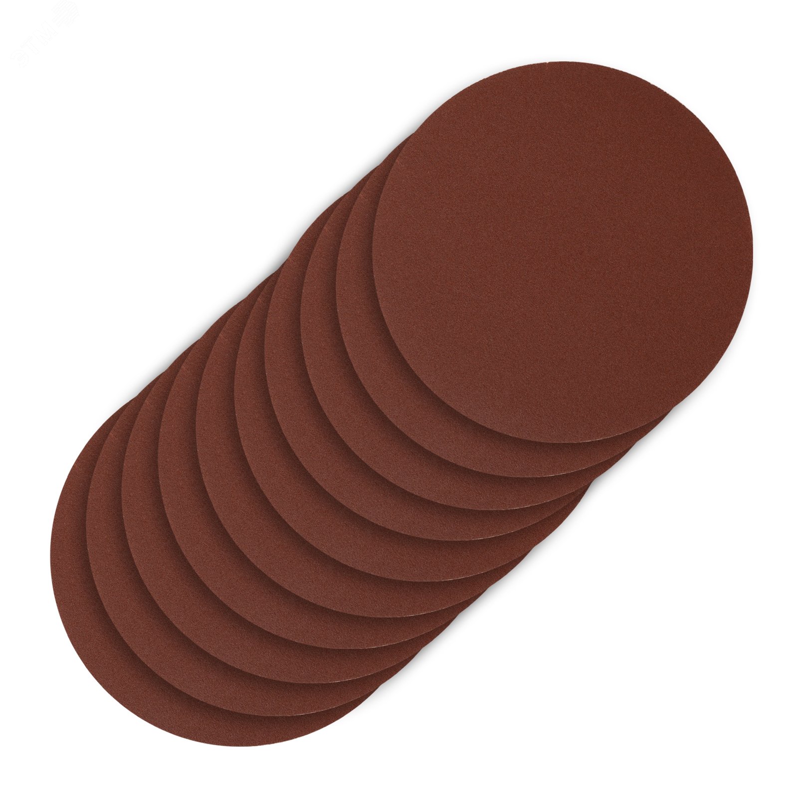 Изображение товара Круг абразивный на ворсовой подложке Сибртех P 320, 125 мм, 10 шт