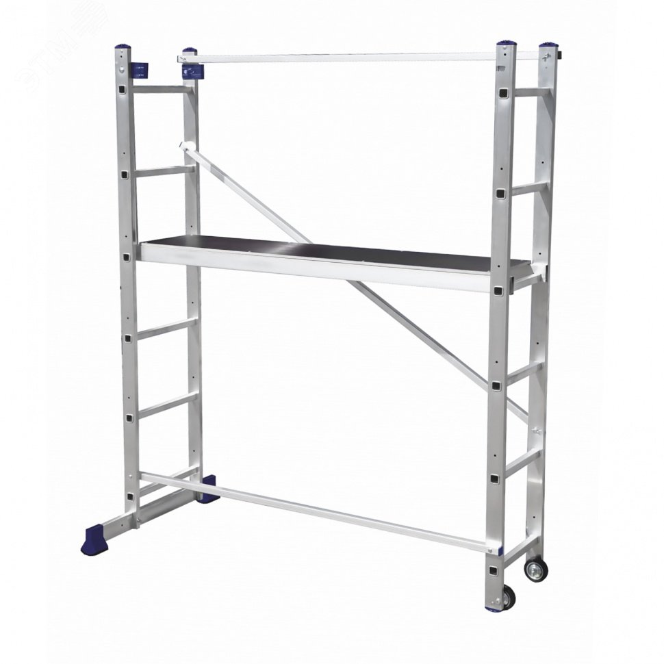 Изображение товара Алюминиевая лестница-помост 3 В 1 для ремонта и строительных работ