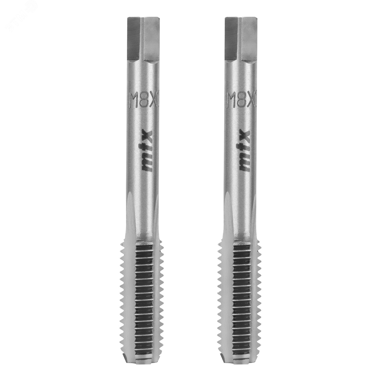 Изображение товара Метчик ручной М8 х 1,25 мм, комплект из 2 шт. (комп)