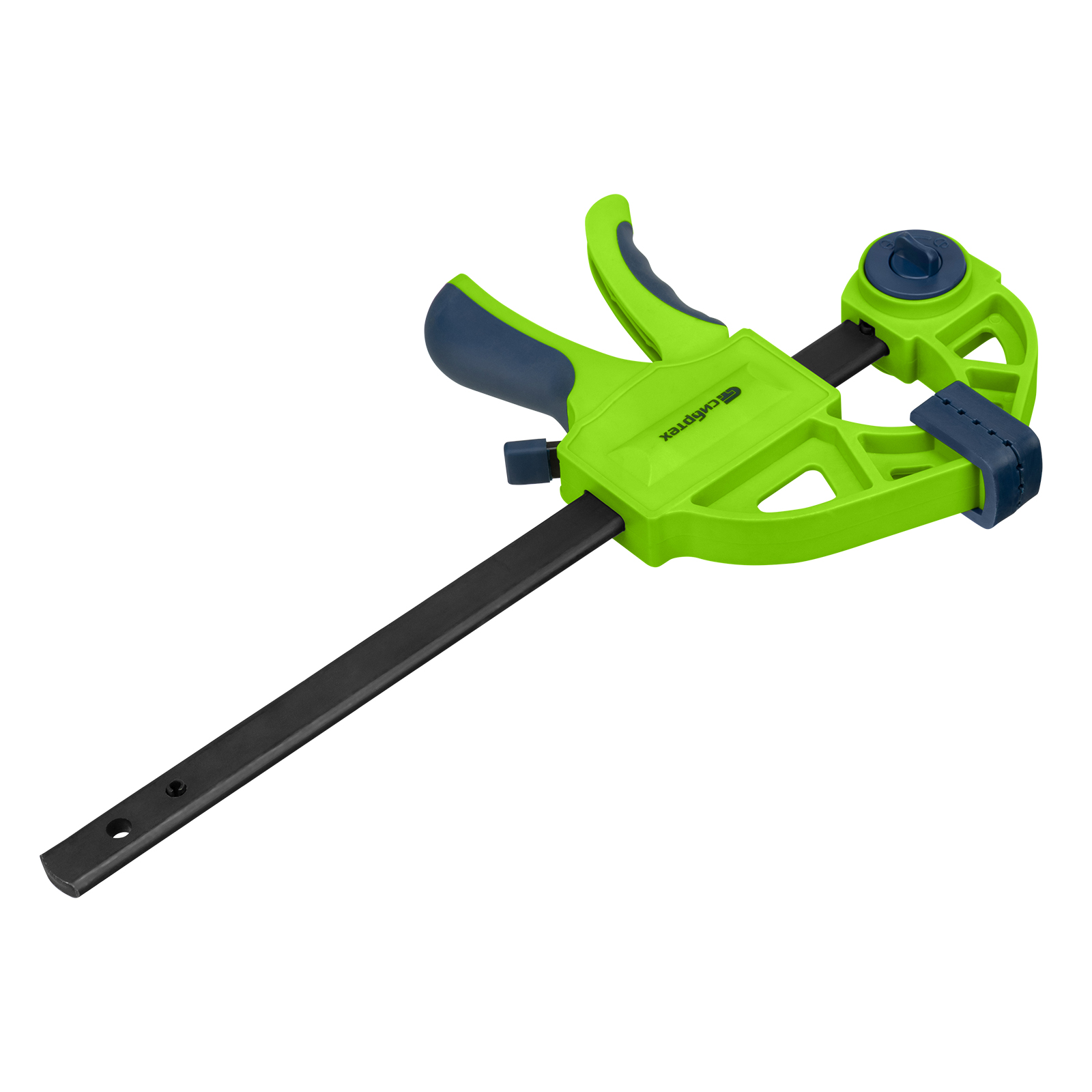 Струбцина F-образная, быстрозажимная, 150х70х360 мм,пласт.корпус,фиксатор,двухкомп. рук-ка