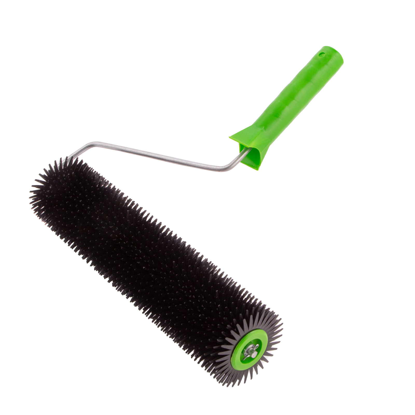 Валик игольчатый для наливных полов с ручкой, острая игла, 300 мм