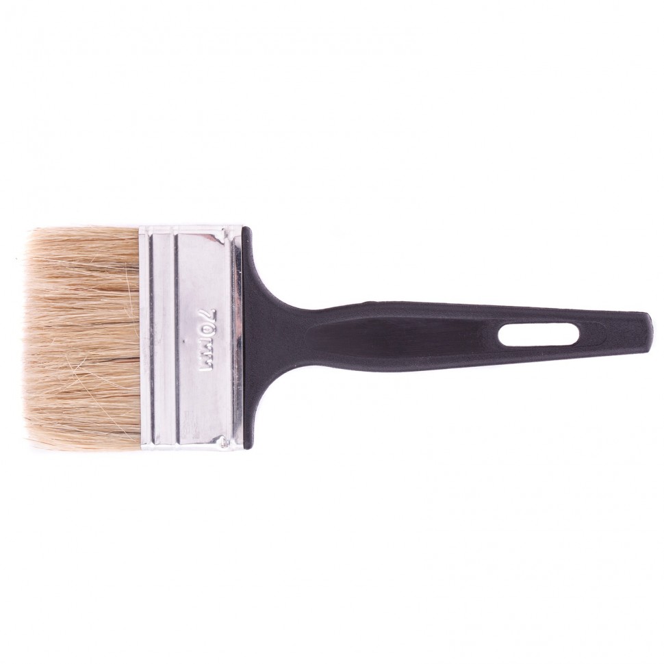 Кисть флейцевая 'Стандарт', 70*6, натуральная щетина, пластиковая ручка