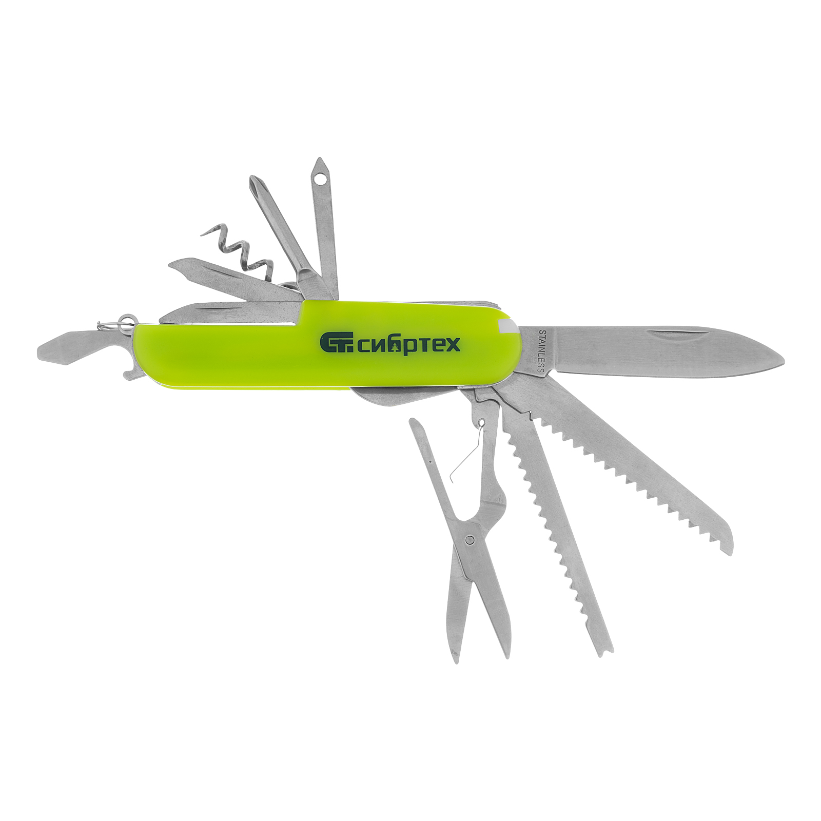 Нож многофункциональный, компактный размер, 15 функций, 90 мм