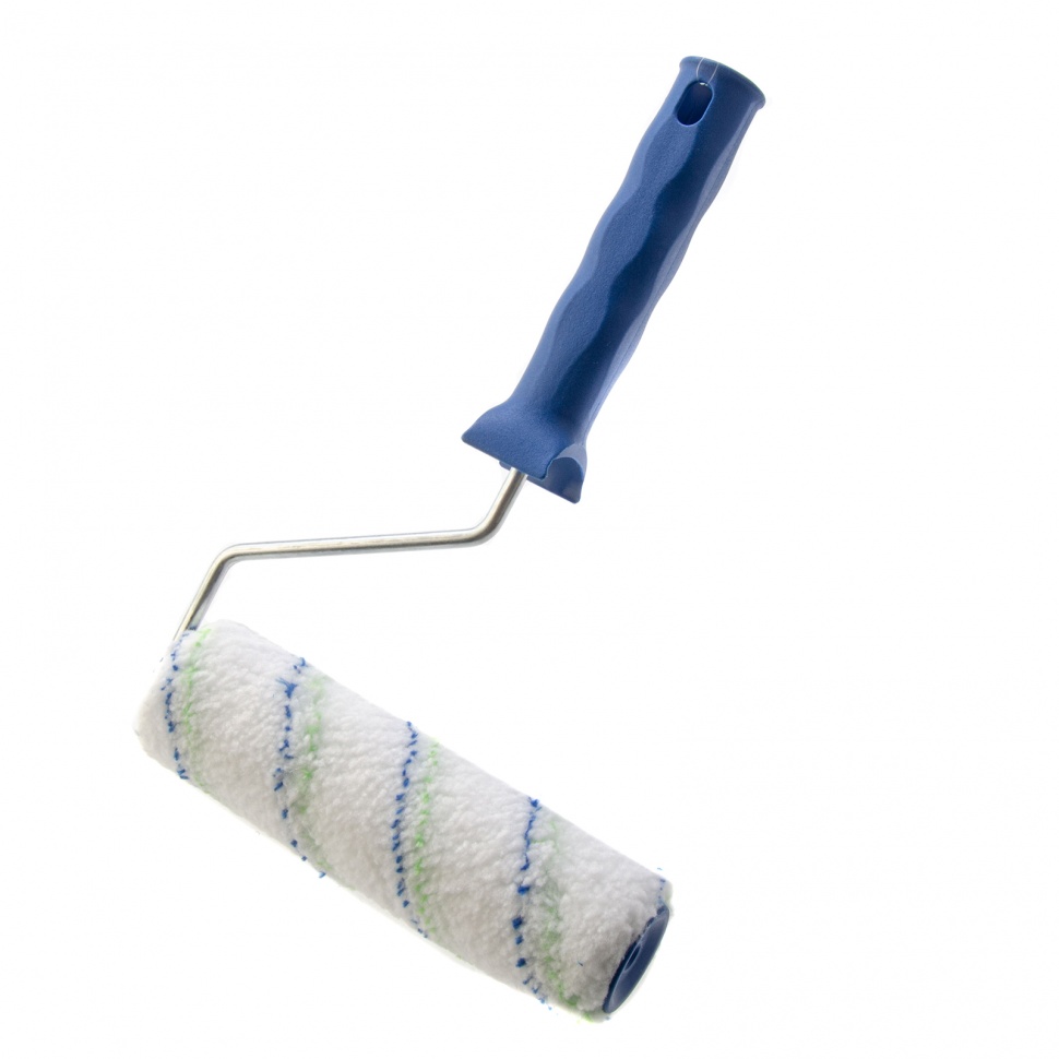 Валик 'Водные краски', 180 мм, ворс 12мм, D - 36 мм, D ручки - 6 мм, полиэстер