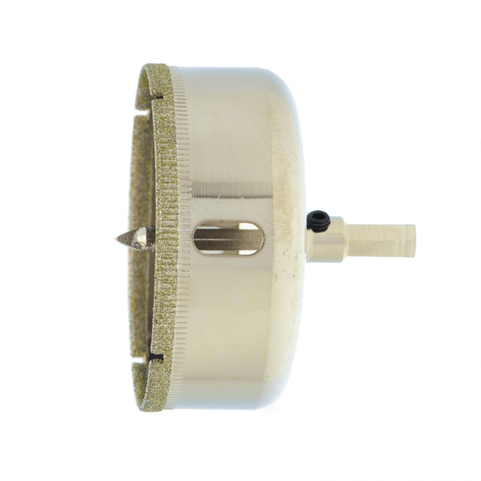 Сверло по керамической плитке и стеклу, 70 х 55 мм, 6 гр.хв-к, с центр. сверлом