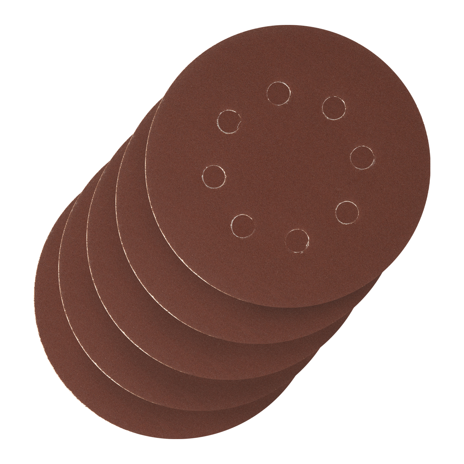 Круг абразивный на ворсовой подложке под 'липучку', перфорированный, P 240, 125 мм, 5 шт.