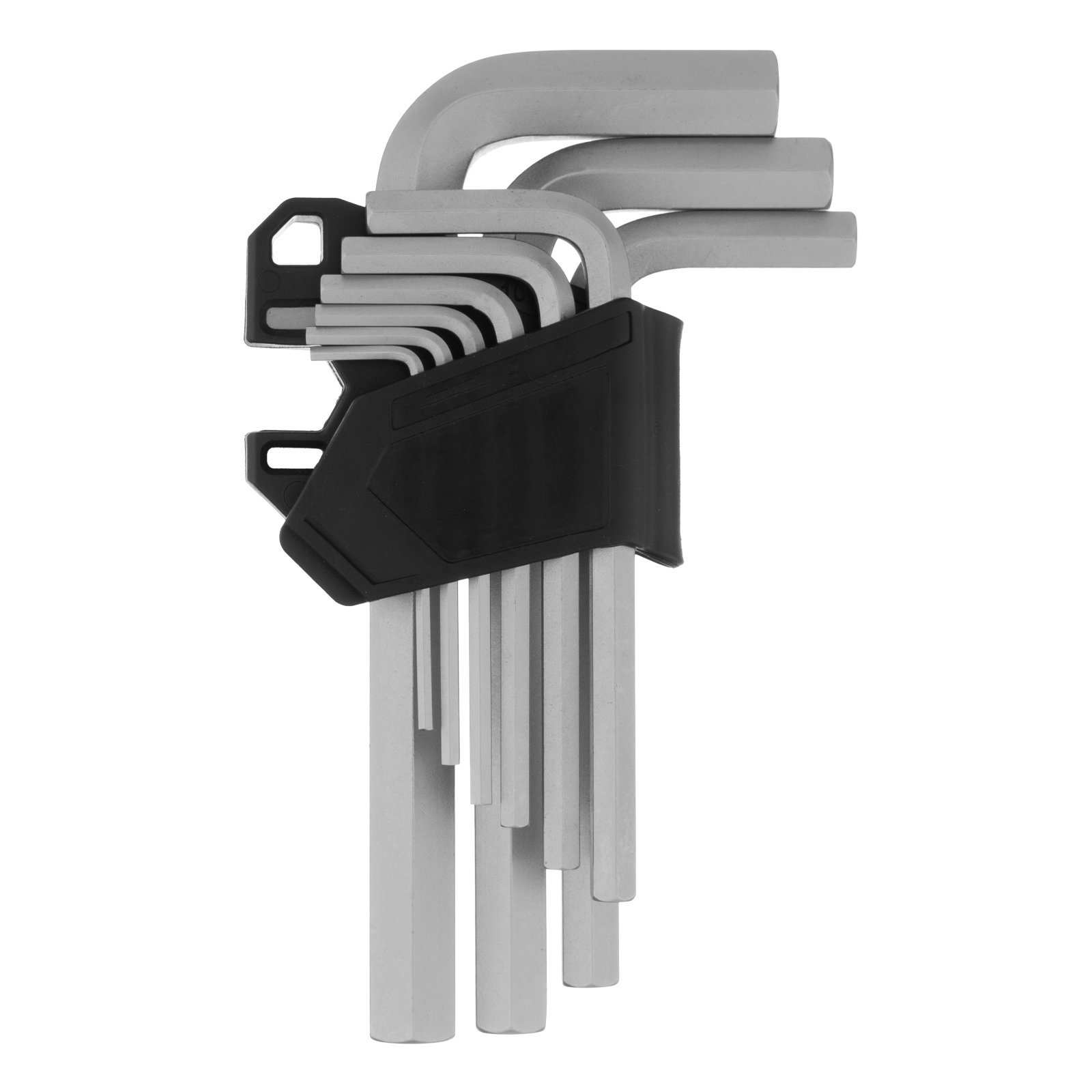 Набор ключей имбусовых, HEX, 2-12 мм, CrV, 9 шт.