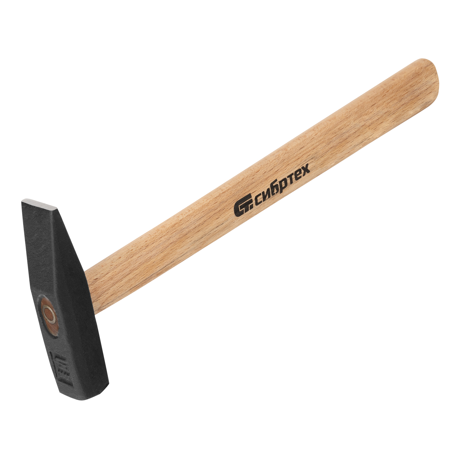 Молоток слесарный, 300 г, квадратный боек, деревянная рукоятка