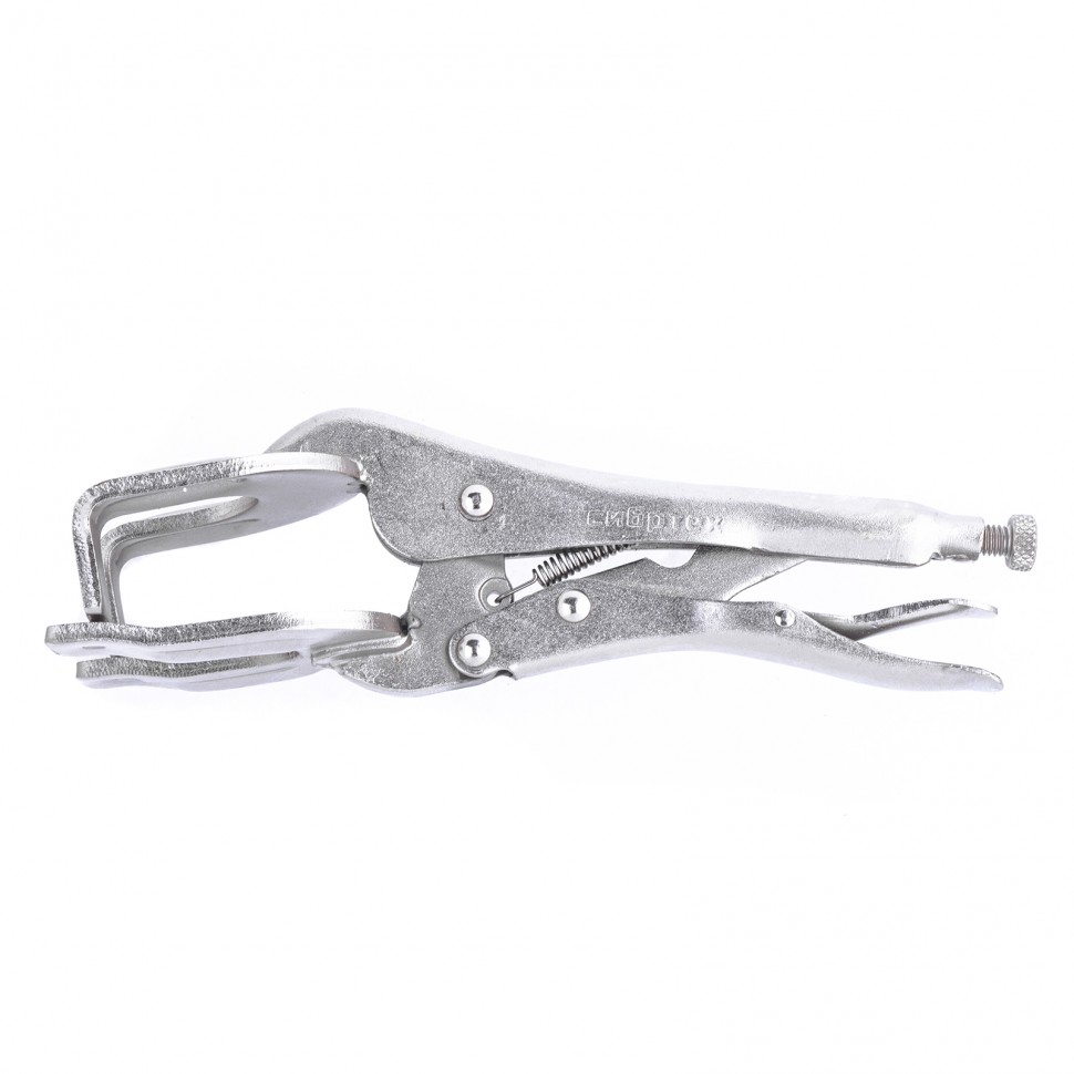 Зажим ручной, двойной, точечная фиксация, 225 мм