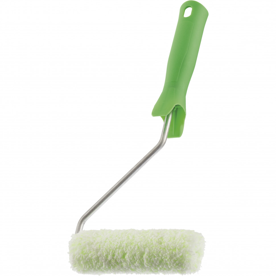 Мини-валик в сборе'Работы с древесиной',110 мм,ворс 12мм,D 16 мм,D ручки 6мм,микроволокно