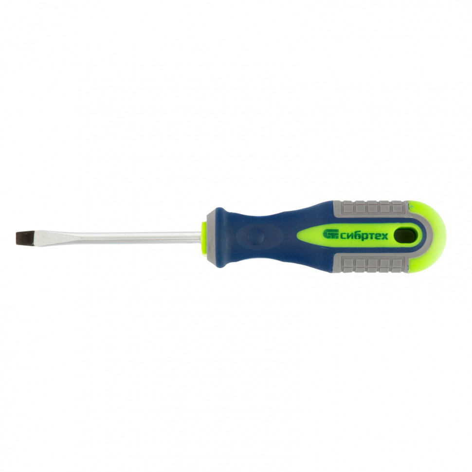 Отвертка, SL5,0х75 мм, CrV, 3к рукоятка