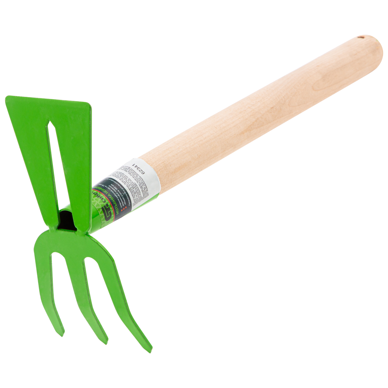 Мотыжка комбинированная, 75х380 мм, стальная, деревянная рукоятка, АГРОНОМ, Россия