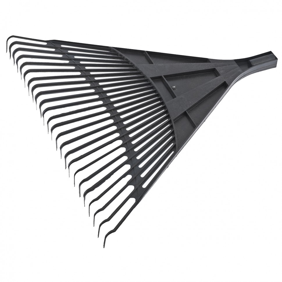 Грабли веерные пластиковые, 600 мм, 24 плоских зуба, без черенка, Россия