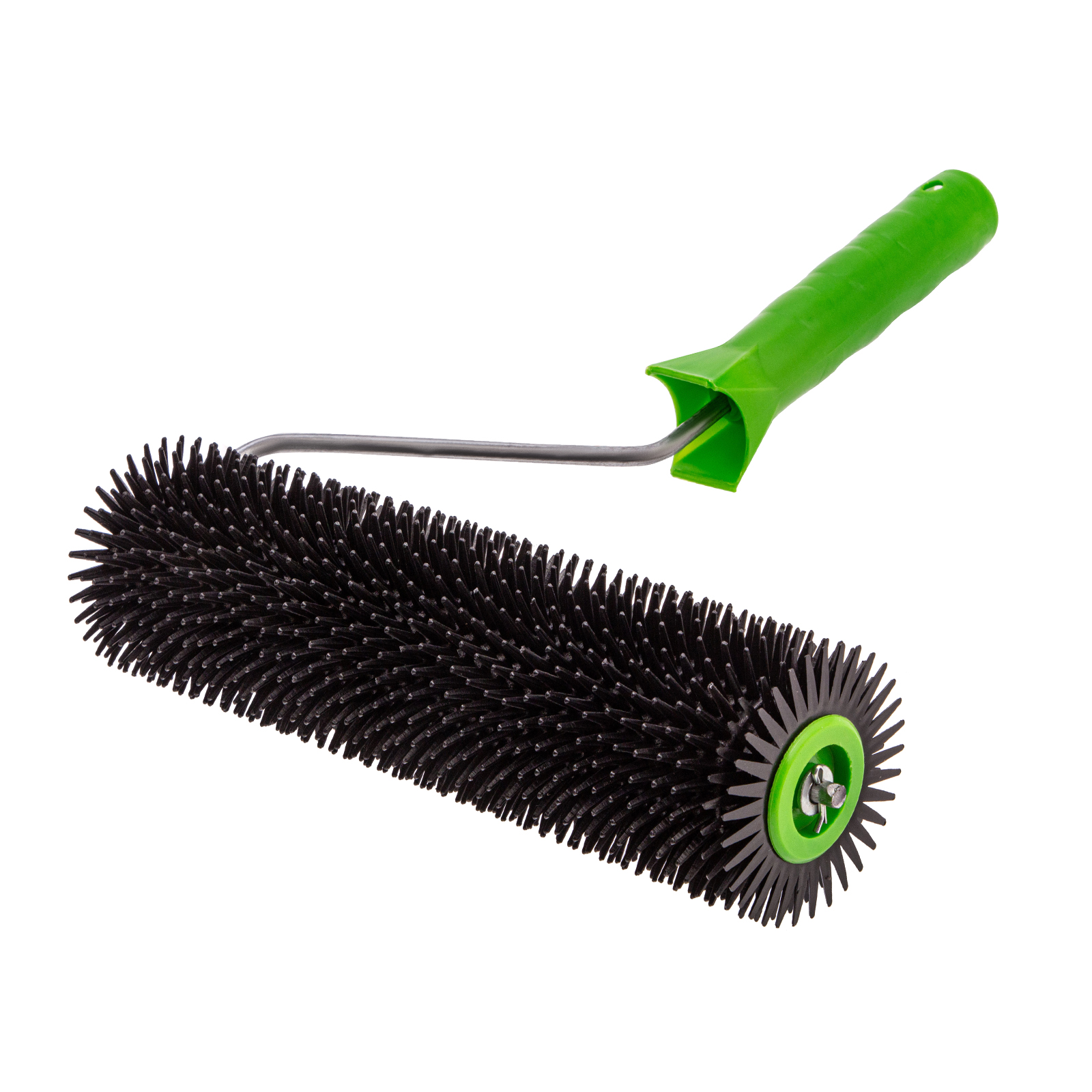 Валик игольчатый для наливных полов с ручкой, острая игла, 240 мм