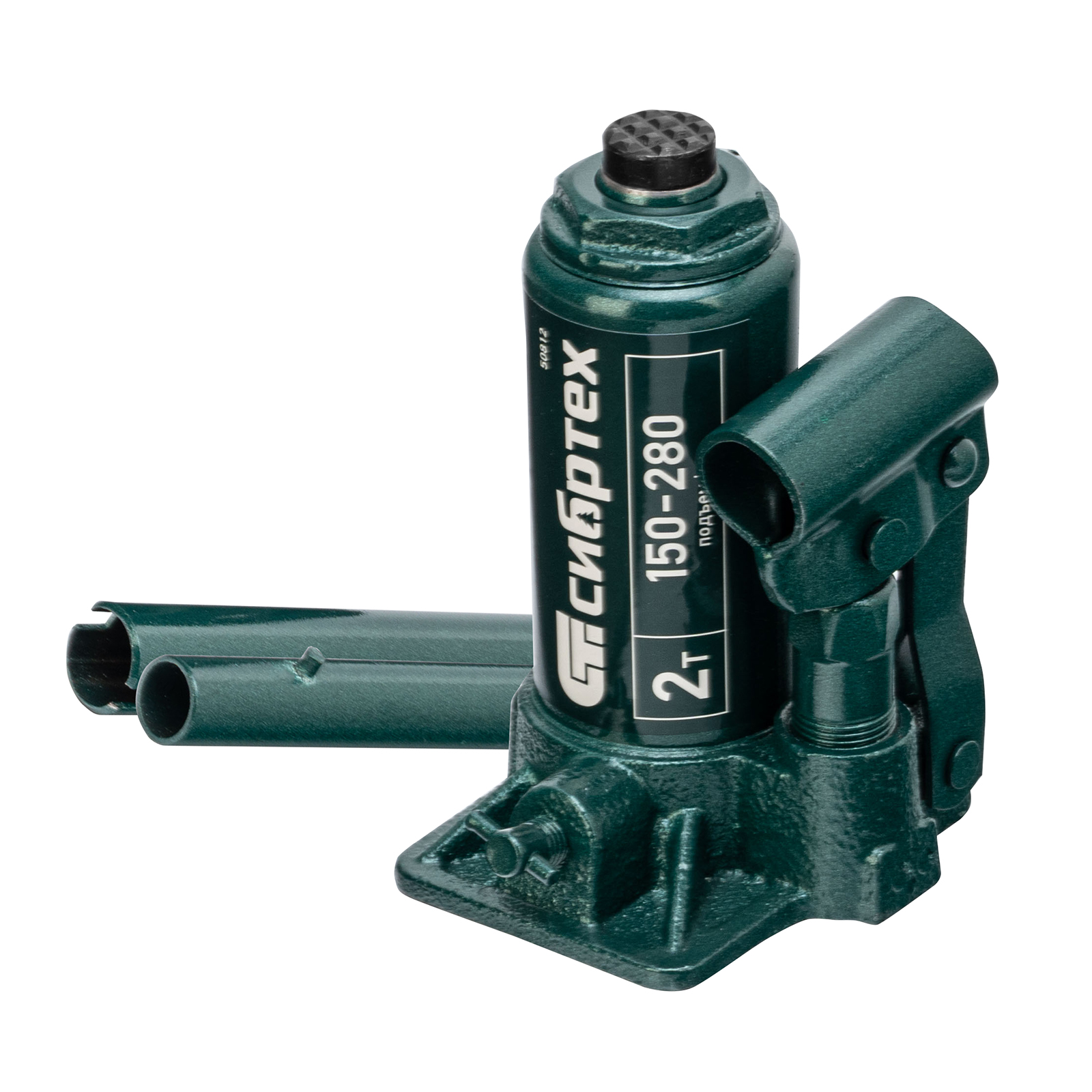 Домкрат гидравлический бутылочный, 2 т, 150-280 мм, в пласт. кейсе