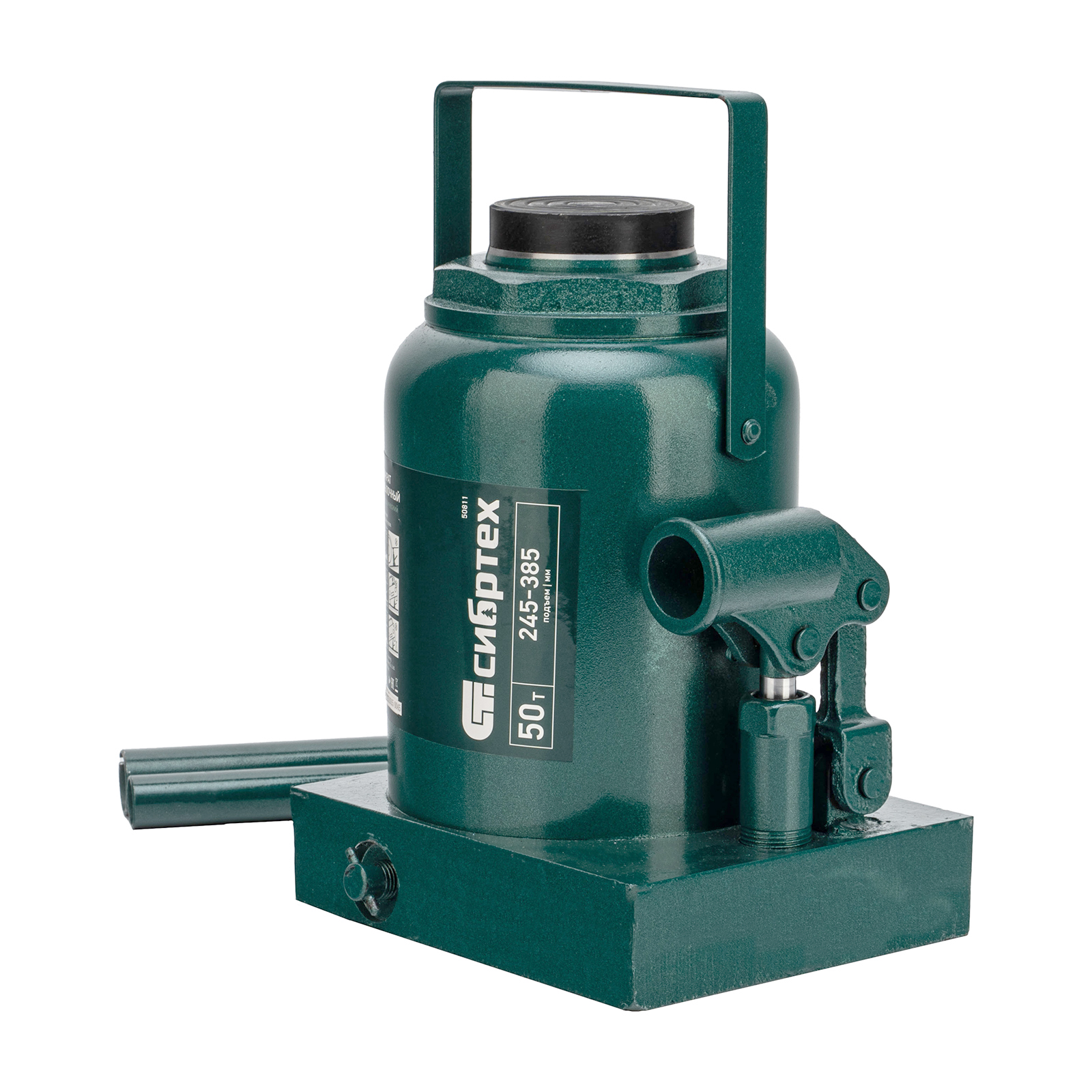 Домкрат гидравлический бутылочный, 50 т, 245-385 мм