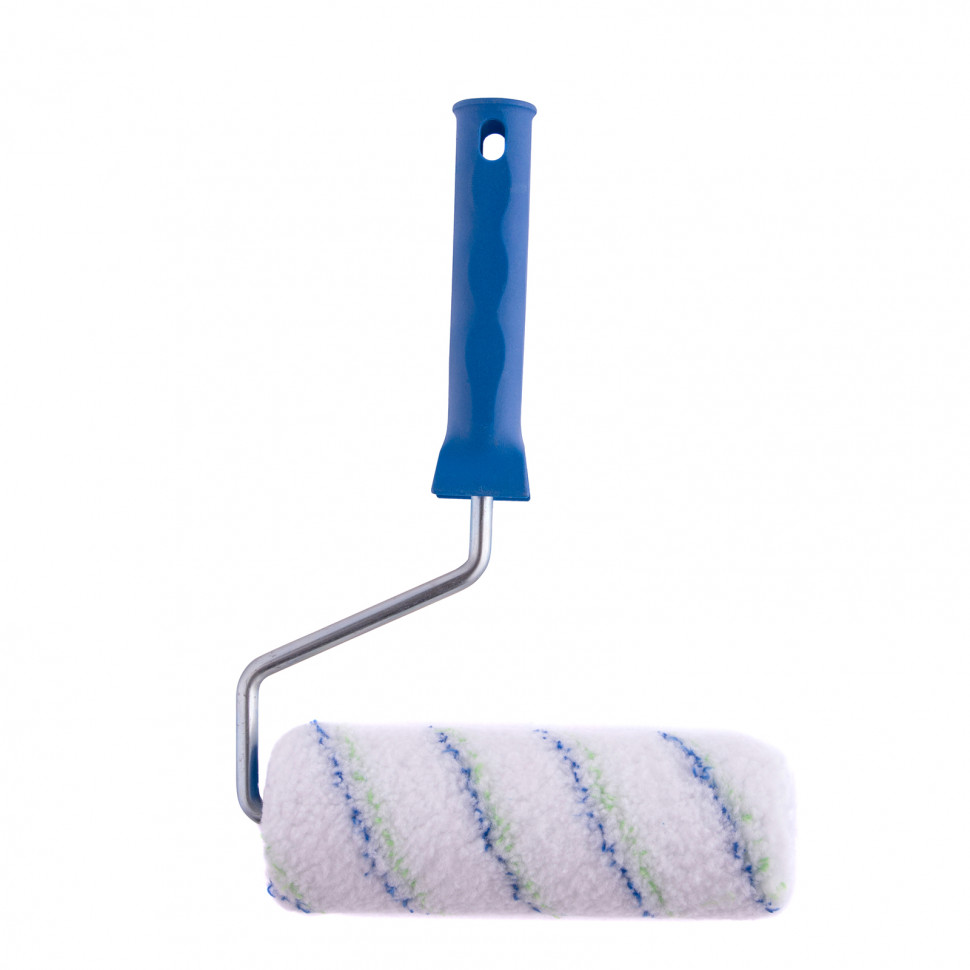 Валик 'Водные краски', 180 мм, ворс 12 мм, D - 48 мм, D ручки - 8 мм, полиэстер