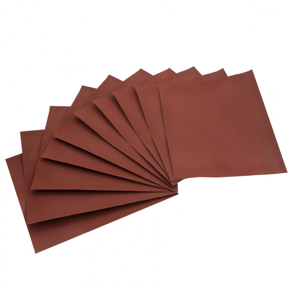 Шлифлист на бумажной основе, P 320, 230 х 280 мм, 10 шт., влагостойкий