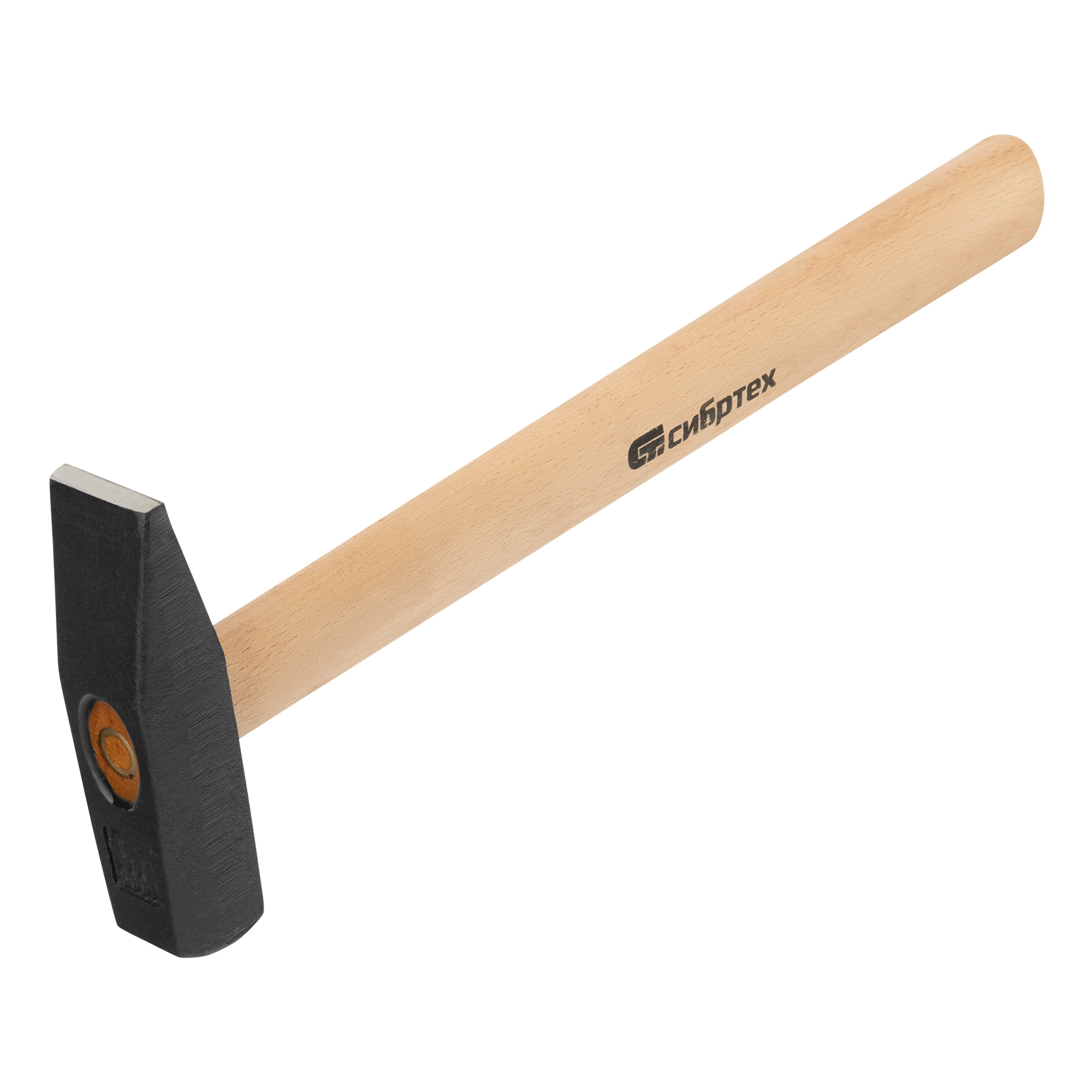 Молоток слесарный, 800 г, квадратный боек, деревянная рукоятка