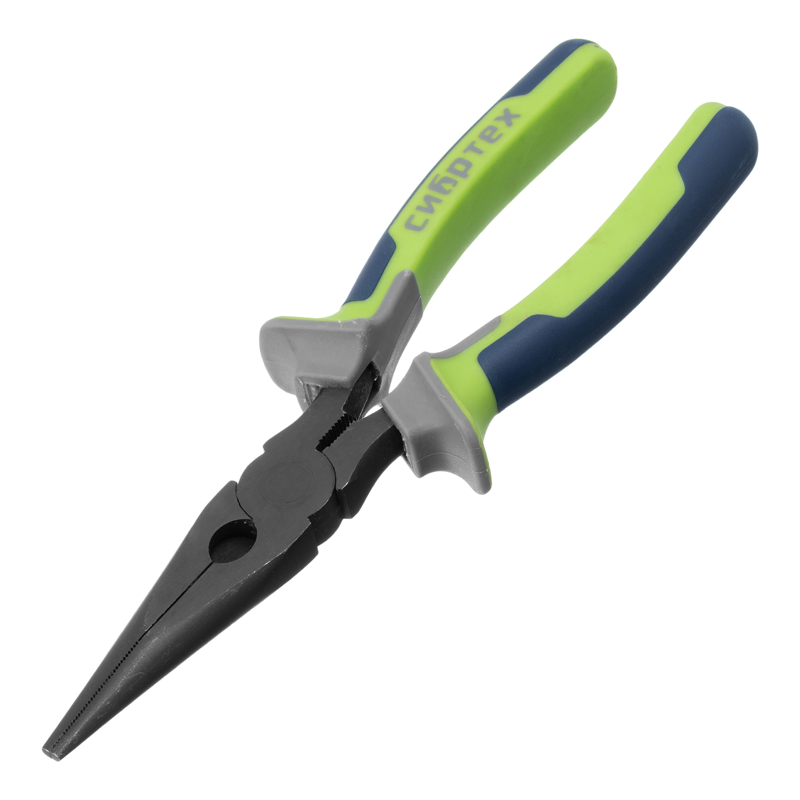 Длинногубцы прямые,200 мм, фосфатирование, трехкомпонентные рукоятки