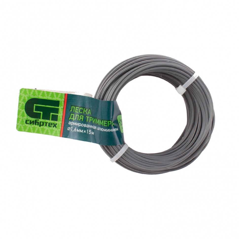Леска для триммера звезда, армир. алюминием, 1,6 мм х 15 м, Россия