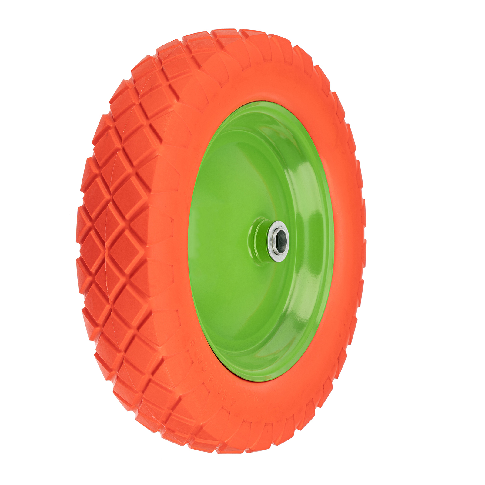 Колесо полиуретановое 4.80/4-8, длина оси 90мм, подшипник 20мм