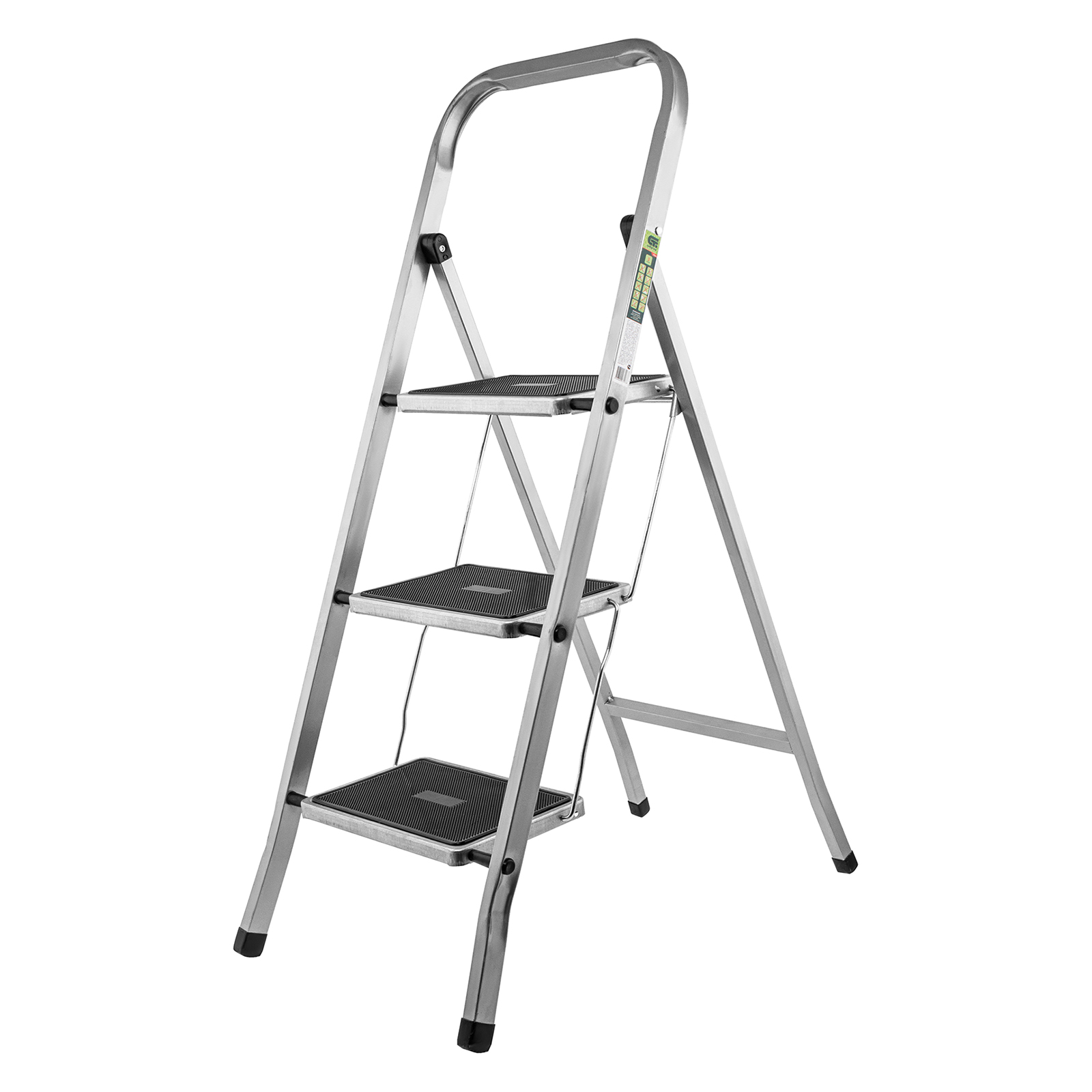 Стремянка стальная, 3 ступени, с полимерным покрытием, Россия