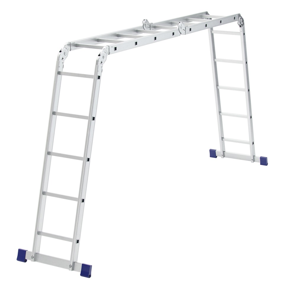 Лестница шарнирная алюминиевая, 2х4+2х5, Россия